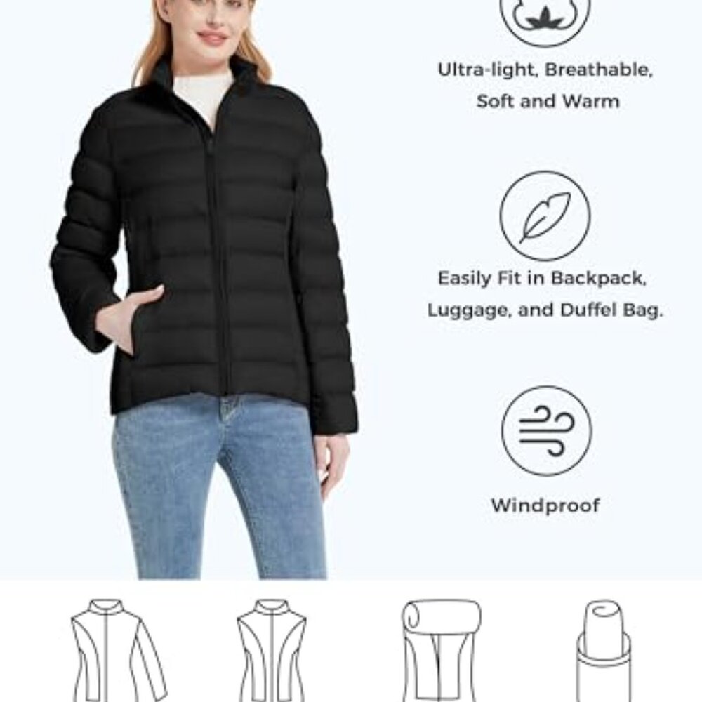 Packable Puffer Jacket Windproof Lightweight Wint… - image 3
